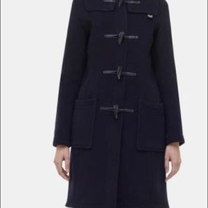 Women's Gloverall Original English Duffle Coat Navy Size Medium